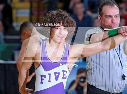 Thumbnail 3 in NYSPHSAA Wrestling Championships  Division 1 Finals 99-152 Lbs.) photogallery.
