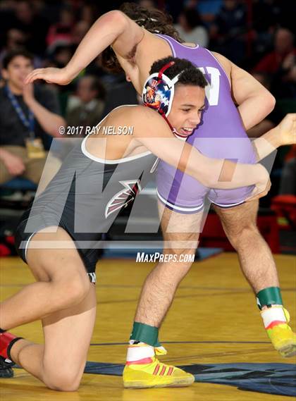 Thumbnail 1 in NYSPHSAA Wrestling Championships  Division 1 Finals 99-152 Lbs.) photogallery.