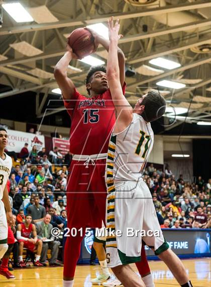 Thumbnail 2 in Findlay Prep vs. Stevenson (Spalding HoopHall Classic) photogallery.