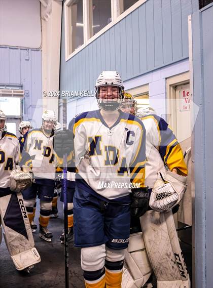 Thumbnail 2 in Notre Dame Academy vs Needham (Hingham Showcase) photogallery.