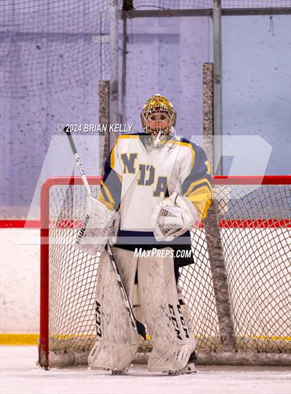 Thumbnail 1 in Notre Dame Academy vs Needham (Hingham Showcase) photogallery.