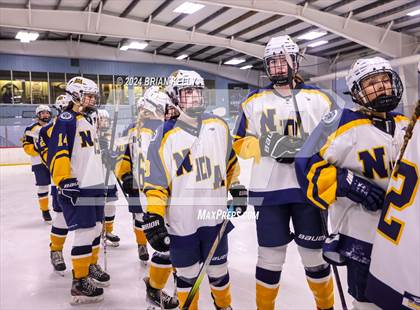 Thumbnail 2 in Notre Dame Academy vs Needham (Hingham Showcase) photogallery.