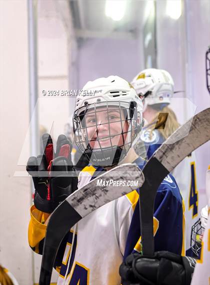 Thumbnail 2 in Notre Dame Academy vs Needham (Hingham Showcase) photogallery.