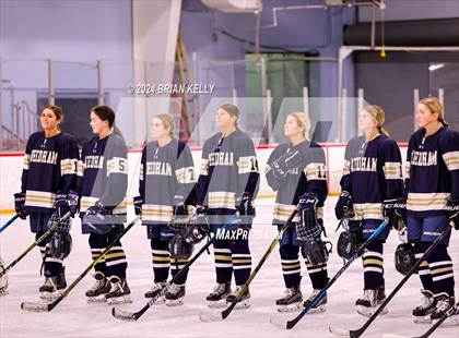 Thumbnail 3 in Notre Dame Academy vs Needham (Hingham Showcase) photogallery.