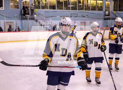 Thumbnail 1 in Notre Dame Academy vs Needham (Hingham Showcase) photogallery.
