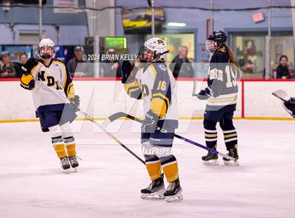 Thumbnail 3 in Notre Dame Academy vs Needham (Hingham Showcase) photogallery.