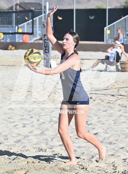 Thumbnail 2 in Fountain Hills vs. Rancho Solano Prep (AIA DII Pairs Round 1 Playoff) photogallery.
