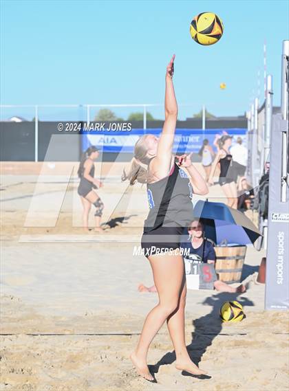 Thumbnail 3 in Fountain Hills vs. Rancho Solano Prep (AIA DII Pairs Round 1 Playoff) photogallery.