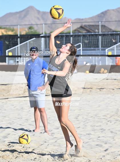 Thumbnail 3 in Fountain Hills vs. Rancho Solano Prep (AIA DII Pairs Round 1 Playoff) photogallery.