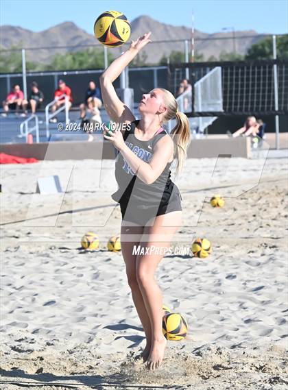 Thumbnail 1 in Fountain Hills vs. Rancho Solano Prep (AIA DII Pairs Round 1 Playoff) photogallery.