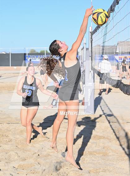 Thumbnail 3 in Fountain Hills vs. Rancho Solano Prep (AIA DII Pairs Round 1 Playoff) photogallery.