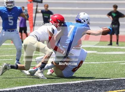 Thumbnail 3 in La Jolla Country Day vs. Mountain Empire (SDFNL Kickoff Classic) photogallery.