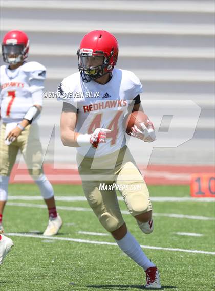 Thumbnail 3 in La Jolla Country Day vs. Mountain Empire (SDFNL Kickoff Classic) photogallery.