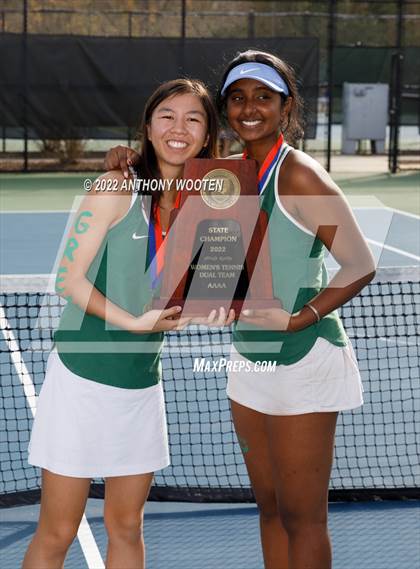 Thumbnail 3 in Green Hope vs Myers Park (NCHSAA 4A Dual Team State Championship) photogallery.