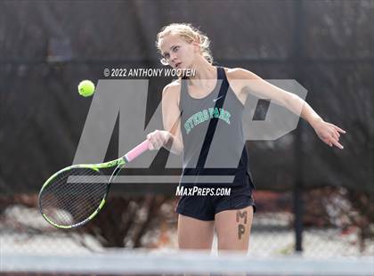 Thumbnail 1 in Green Hope vs Myers Park (NCHSAA 4A Dual Team State Championship) photogallery.
