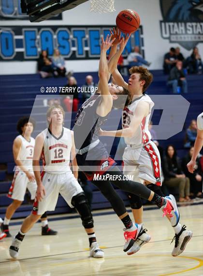 Thumbnail 1 in American Leadership Academy vs. Grantsville (UHSAA 3A 2nd Round Playoff) photogallery.