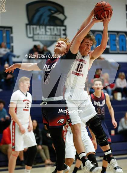 Thumbnail 2 in American Leadership Academy vs. Grantsville (UHSAA 3A 2nd Round Playoff) photogallery.