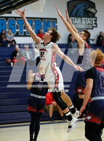 Thumbnail 2 in American Leadership Academy vs. Grantsville (UHSAA 3A 2nd Round Playoff) photogallery.