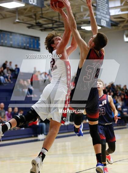 Thumbnail 2 in American Leadership Academy vs. Grantsville (UHSAA 3A 2nd Round Playoff) photogallery.