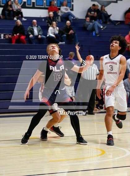 Thumbnail 2 in American Leadership Academy vs. Grantsville (UHSAA 3A 2nd Round Playoff) photogallery.