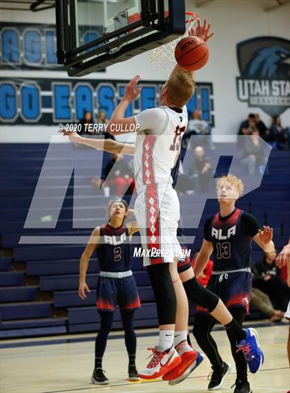Thumbnail 2 in American Leadership Academy vs. Grantsville (UHSAA 3A 2nd Round Playoff) photogallery.
