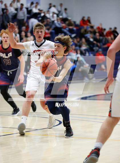 Thumbnail 3 in American Leadership Academy vs. Grantsville (UHSAA 3A 2nd Round Playoff) photogallery.