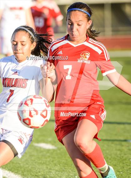 Thumbnail 3 in Seton Catholic vs. Red Mountain (Coyote Classic Tournament) photogallery.