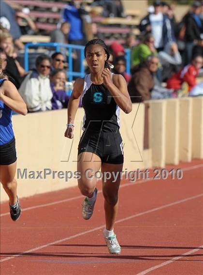 Thumbnail 2 in CIF SJS Masters Championships (Girls 100M - Day 1) photogallery.