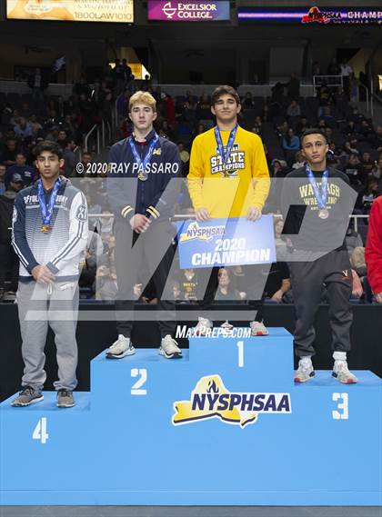 Thumbnail 2 in NYSPHSAA Wrestling Championships- Podiums and Awards photogallery.