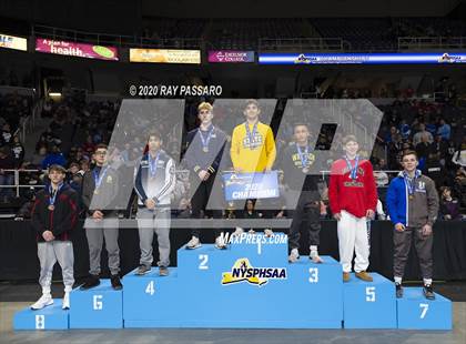 Thumbnail 1 in NYSPHSAA Wrestling Championships- Podiums and Awards photogallery.