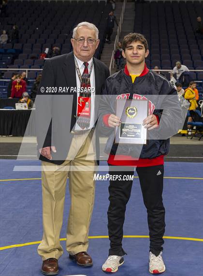 Thumbnail 1 in NYSPHSAA Wrestling Championships- Podiums and Awards photogallery.