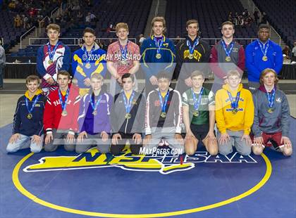 Thumbnail 2 in NYSPHSAA Wrestling Championships- Podiums and Awards photogallery.