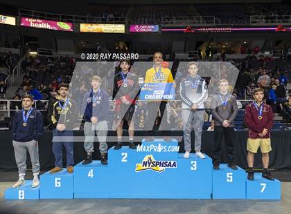 Thumbnail 1 in NYSPHSAA Wrestling Championships- Podiums and Awards photogallery.