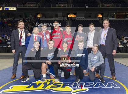 Thumbnail 3 in NYSPHSAA Wrestling Championships- Podiums and Awards photogallery.