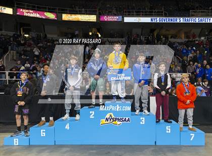 Thumbnail 1 in NYSPHSAA Wrestling Championships- Podiums and Awards photogallery.
