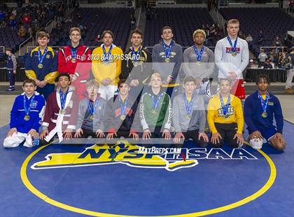 Thumbnail 1 in NYSPHSAA Wrestling Championships- Podiums and Awards photogallery.