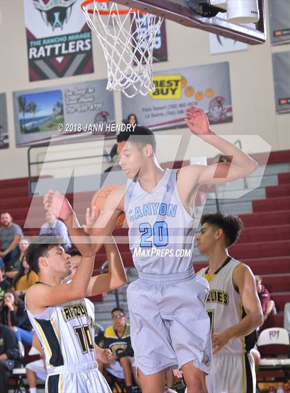 Thumbnail 1 in Godinez vs. Canyon Springs (Rancho Mirage Holiday Invitational) photogallery.
