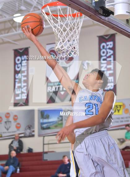 Thumbnail 1 in Godinez vs. Canyon Springs (Rancho Mirage Holiday Invitational) photogallery.
