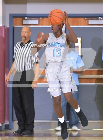 Thumbnail 1 in Godinez vs. Canyon Springs (Rancho Mirage Holiday Invitational) photogallery.