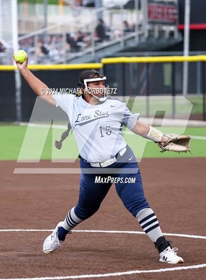 Thumbnail 3 in North Mesquite vs. Lone Star (UIL 5A Softball Area) photogallery.