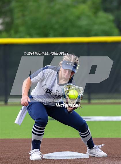 Thumbnail 2 in North Mesquite vs. Lone Star (UIL 5A Softball Area) photogallery.