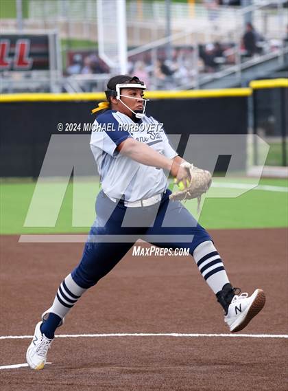 Thumbnail 3 in North Mesquite vs. Lone Star (UIL 5A Softball Area) photogallery.