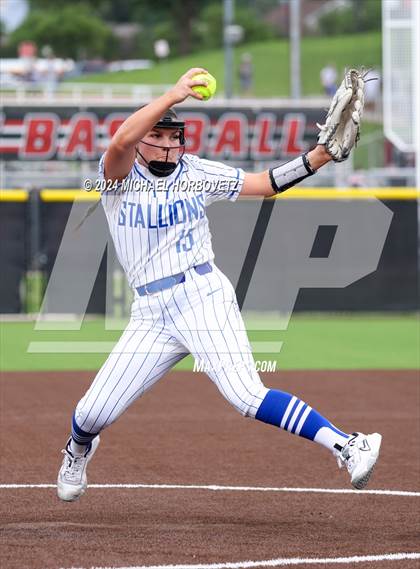Thumbnail 3 in North Mesquite vs. Lone Star (UIL 5A Softball Area) photogallery.