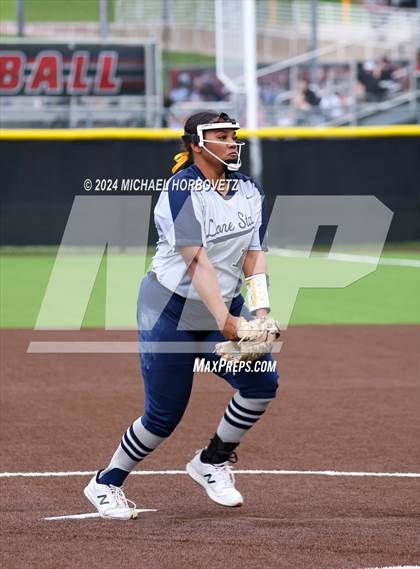 Thumbnail 3 in North Mesquite vs. Lone Star (UIL 5A Softball Area) photogallery.