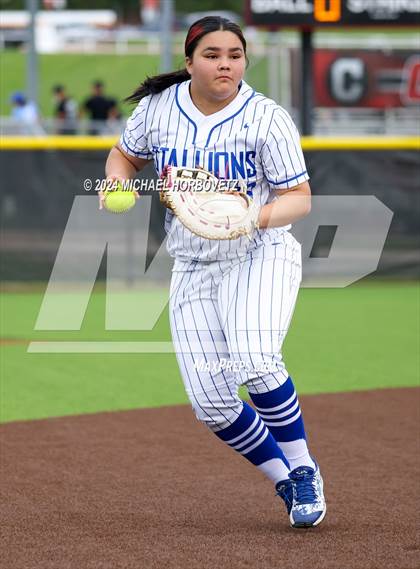 Thumbnail 3 in North Mesquite vs. Lone Star (UIL 5A Softball Area) photogallery.