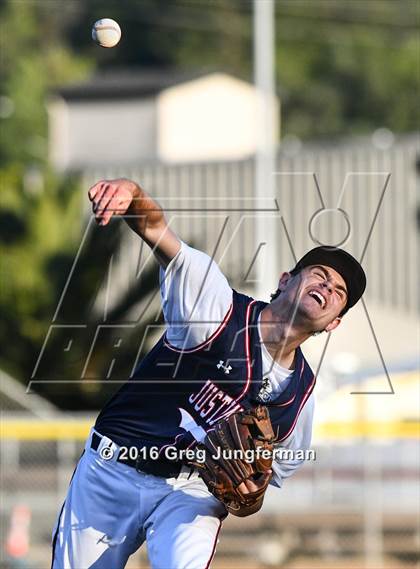 Thumbnail 2 in Justin Siena vs Marin Catholic (CIF NCS Playoff) photogallery.