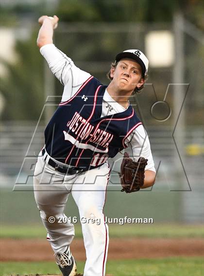 Thumbnail 1 in Justin Siena vs Marin Catholic (CIF NCS Playoff) photogallery.