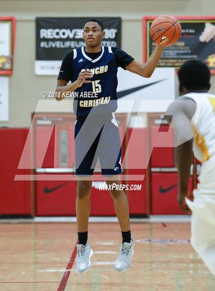 Thumbnail 2 in Simeon vs Rancho Christian (Hoophall West Tournament) photogallery.