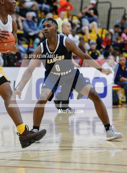 Thumbnail 2 in Simeon vs Rancho Christian (Hoophall West Tournament) photogallery.