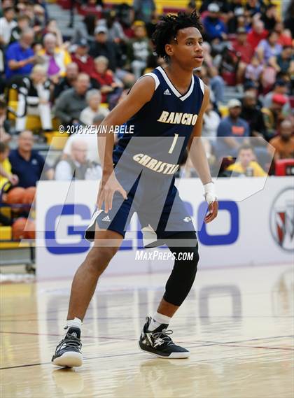 Thumbnail 1 in Simeon vs Rancho Christian (Hoophall West Tournament) photogallery.